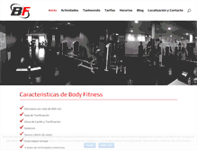 Tablet Screenshot of bodyfitnessbenavente.com